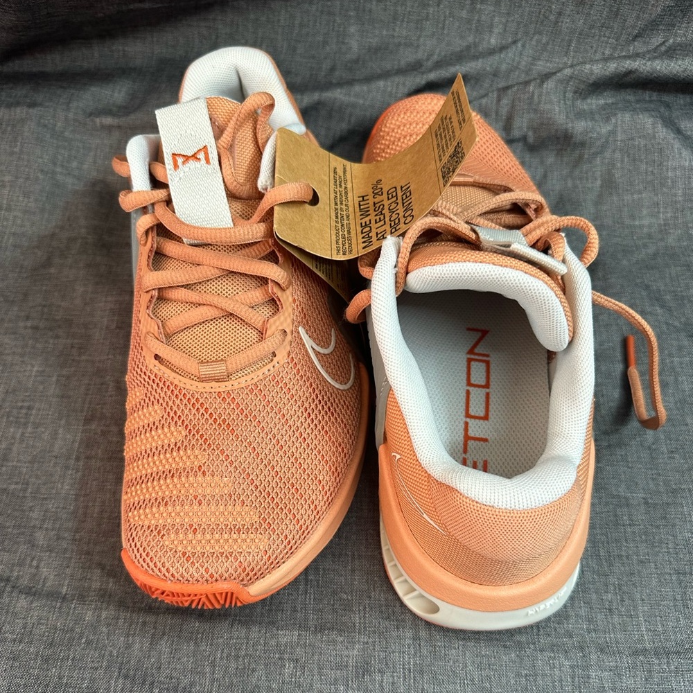 Nike Metcon 9 Women's  7.5 Orange Grey Sneakers DZ2537 200 - Picture 2 of 6